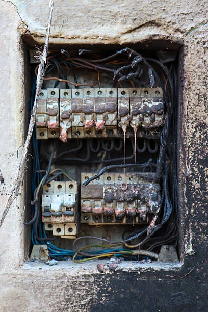 Electrical switchboard requiring fault diagnosis and repair